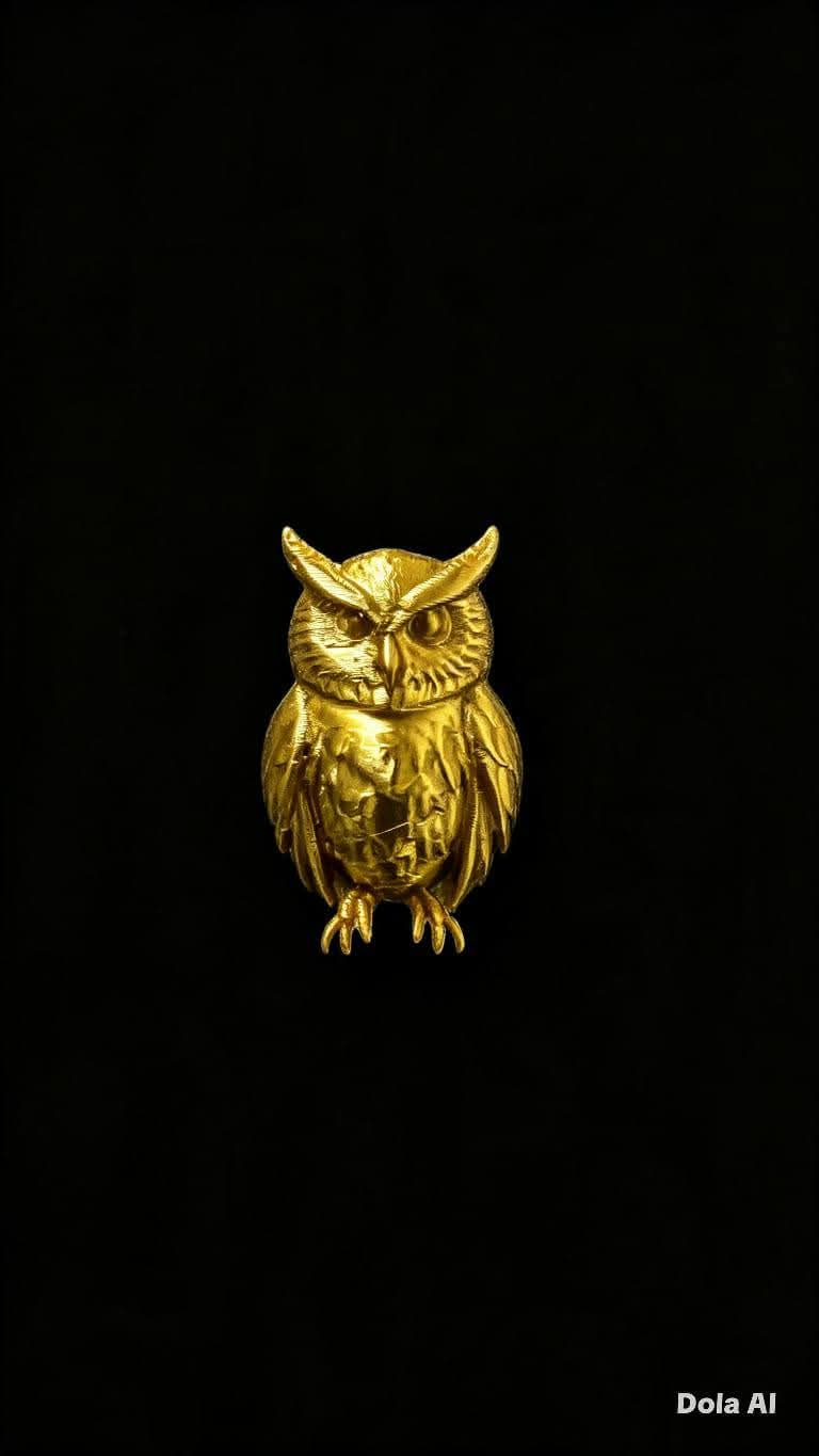 Pin Coruja de Ouro